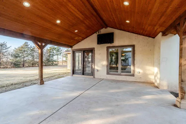 a view of backyard with outdoor space