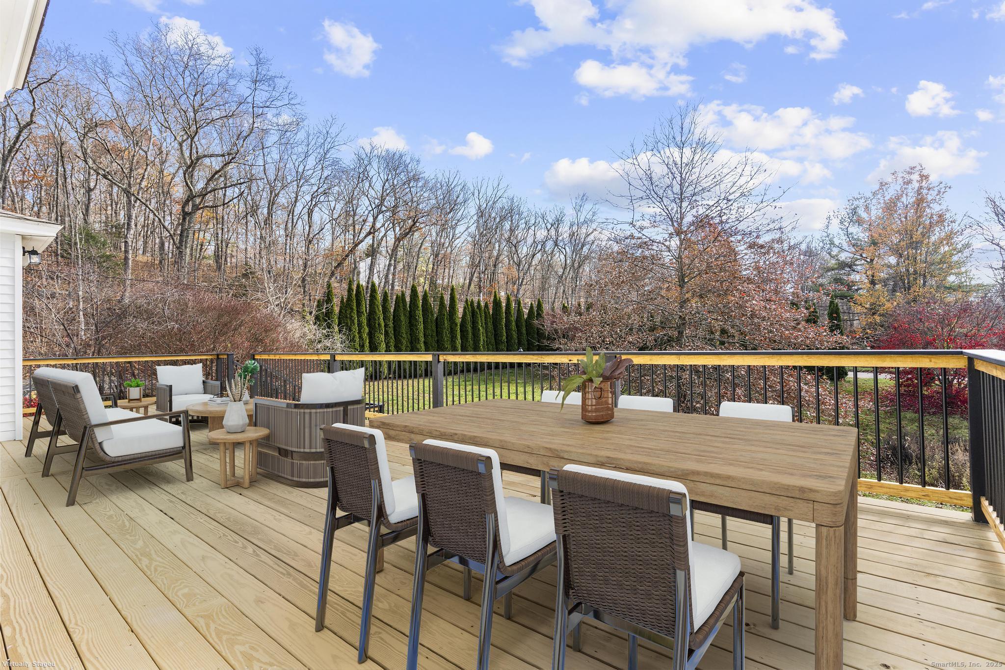 1092 Durham Road Guilford, CT 06437 - Photo 24 of 38 a view of a patio with furniture and a yard