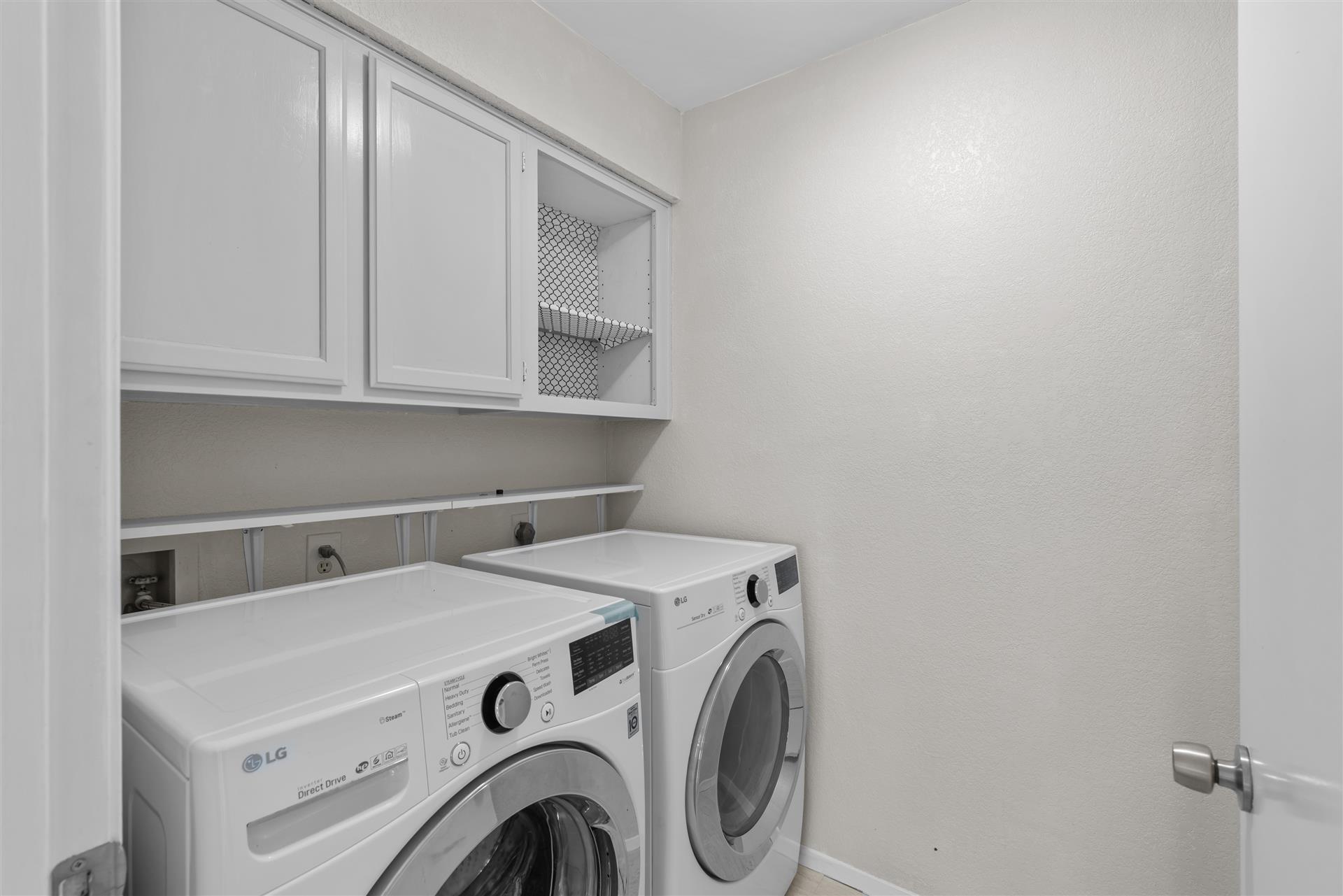 1710 Persimmon Road Cedar Park, TX 78613 - Photo 17 of 33 A dedicated laundry room with shelving and washer and dryer hook-up. Washer and dryer are negotiable with a well-priced offer.
