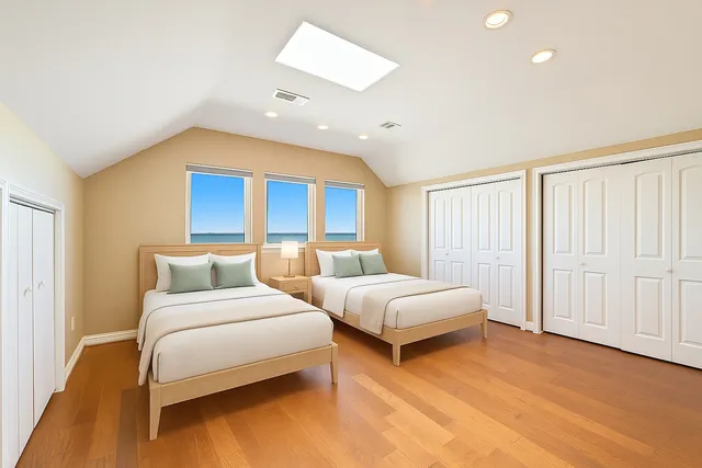 a view of a porch with seating space