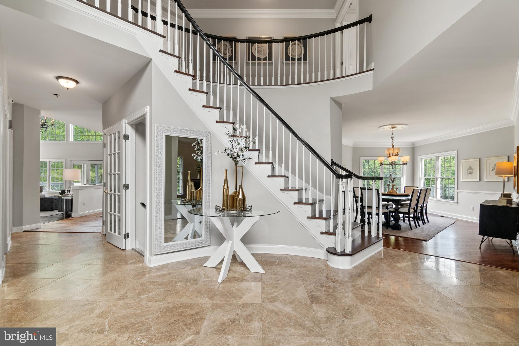 1719 Raleigh Hill Road Vienna, VA 22182 - Photo 7 of 57 Grand two story foyer with mahogany floors