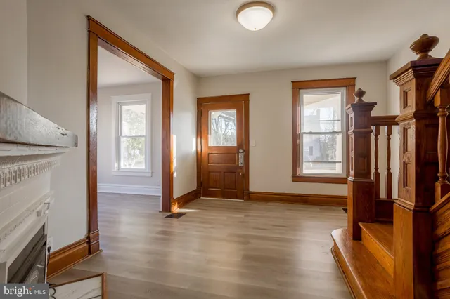 a view of livingroom with hardwood floor and window