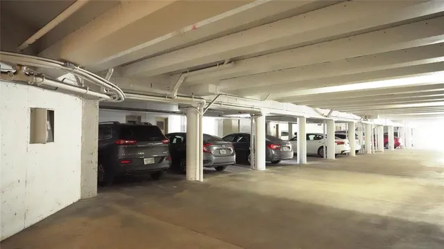 a view of a storage in a room