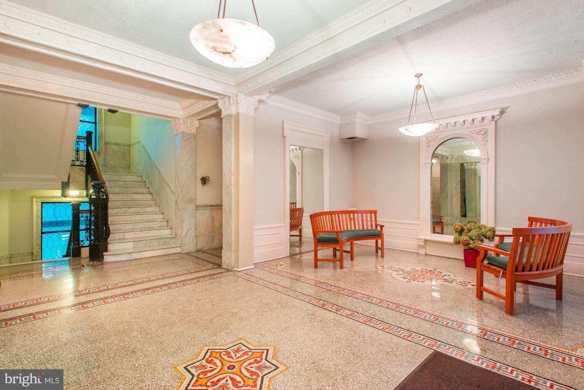 2153 California Street Northwest, Unit 207 Washington, DC 20008 - Photo 23 of 32 Foyer with Stair to Second Level