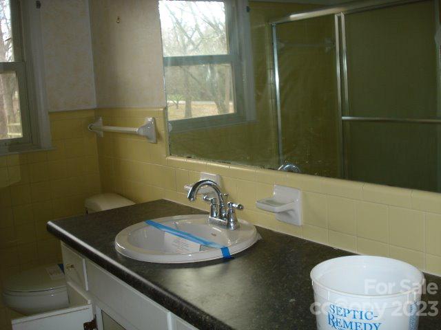 130 Nottingham Road Salisbury, NC 28147 - Photo 9 of 17 a bathroom with a sink a toilet and a mirror