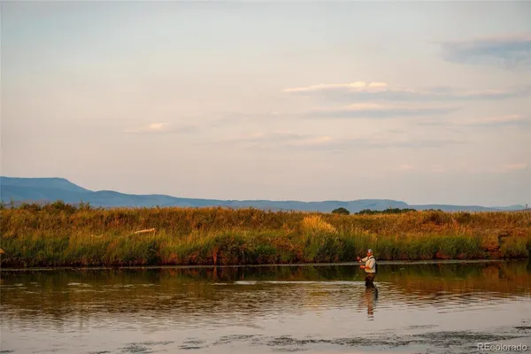 a view of lake and mountain