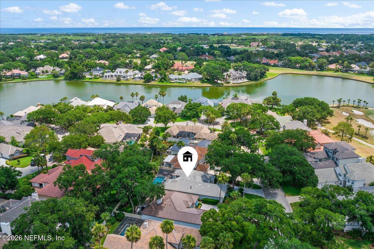 189 Laurel Lane Ponte Vedra Beach, FL 32082 - Photo 28 of 31 an aerial view of a house with a lake view
