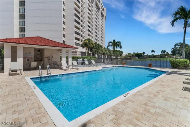 a view of a building with a big yard