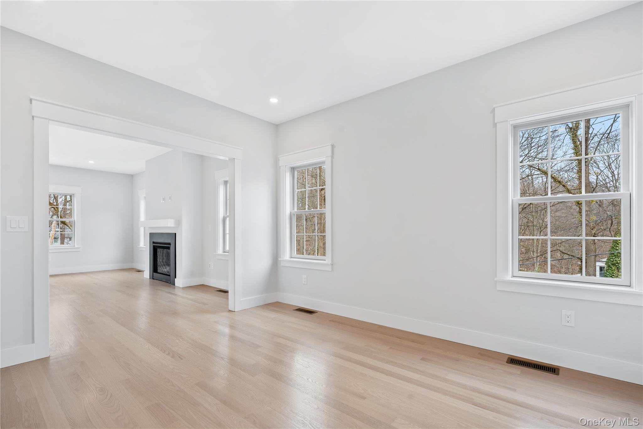16 Stephens Lane Valhalla, NY 10595 - Photo 10 of 47 an empty room with windows and fireplace