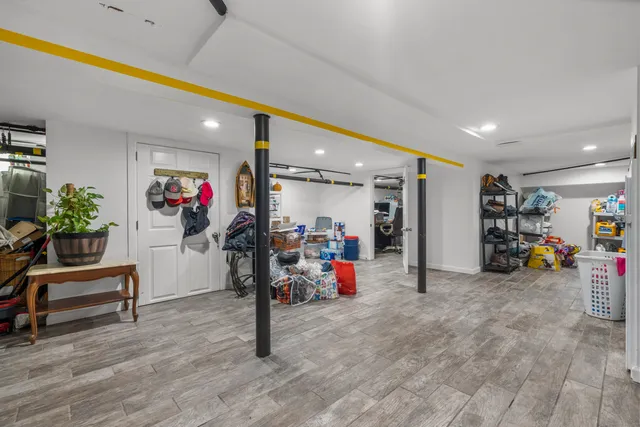 a view of storage and utility room