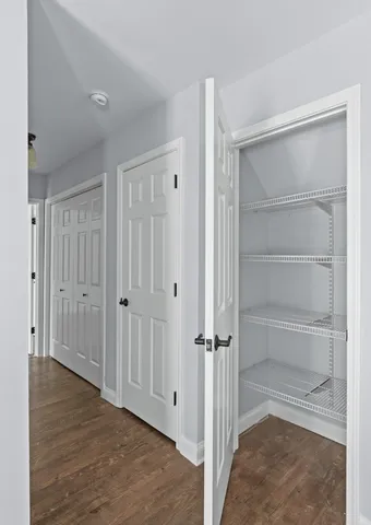 a bathroom with a sink and mirror