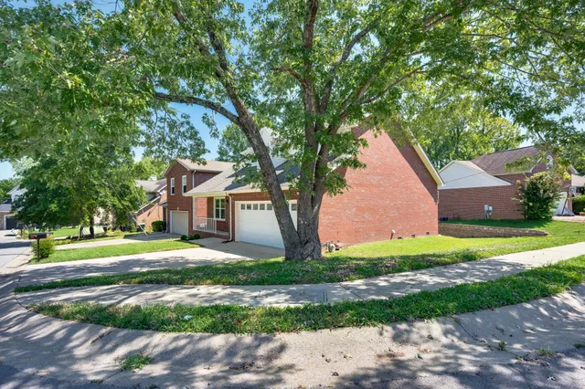 a house with tree in front of it