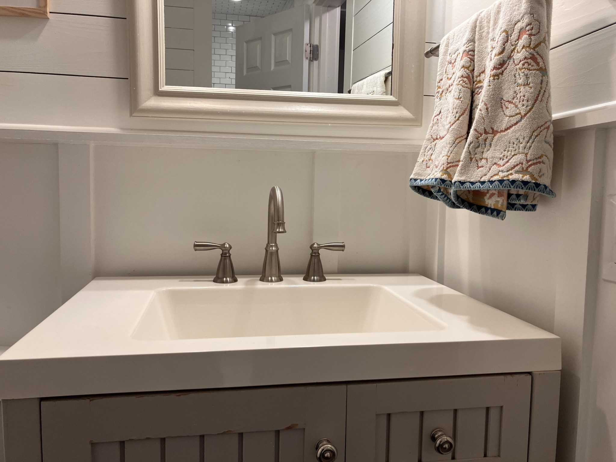 264 Ball Park Road Sewanee, TN 37375 - Photo 37 of 67 a bathroom with a sink and a mirror