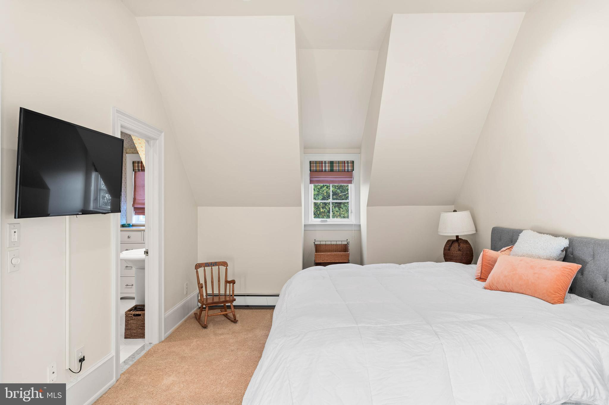 1347 Fording Brook Road Lower Gwynedd, PA 19002 - Photo 59 of 82 a bedroom with a bed and a flat screen tv
