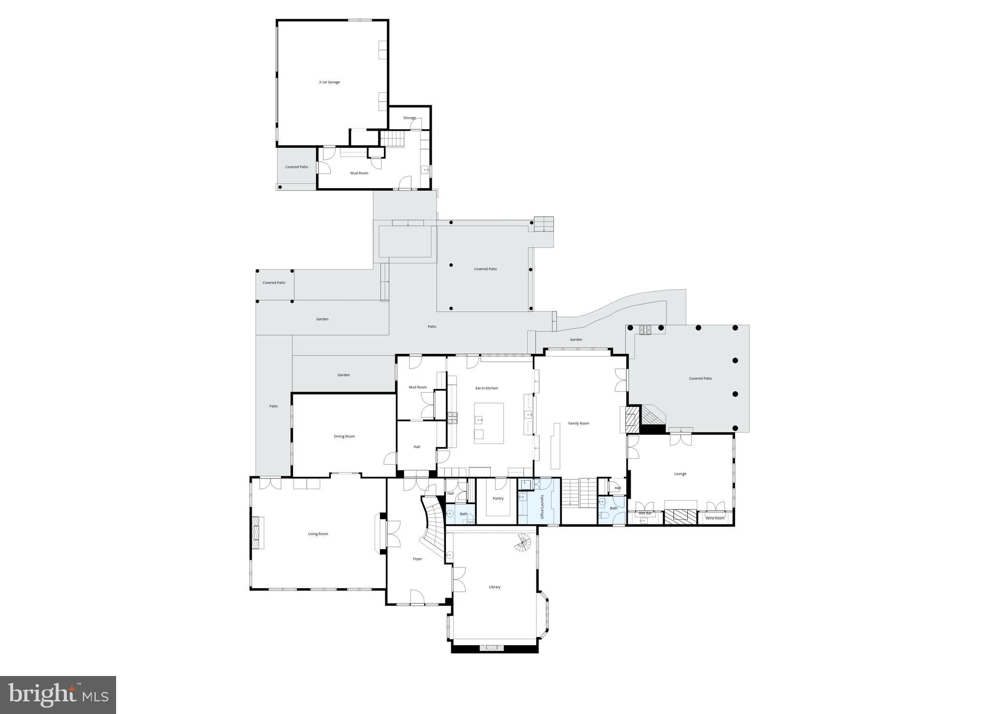 1347 Fording Brook Road Lower Gwynedd, PA 19002 - Photo 77 of 82 a picture of floor plan