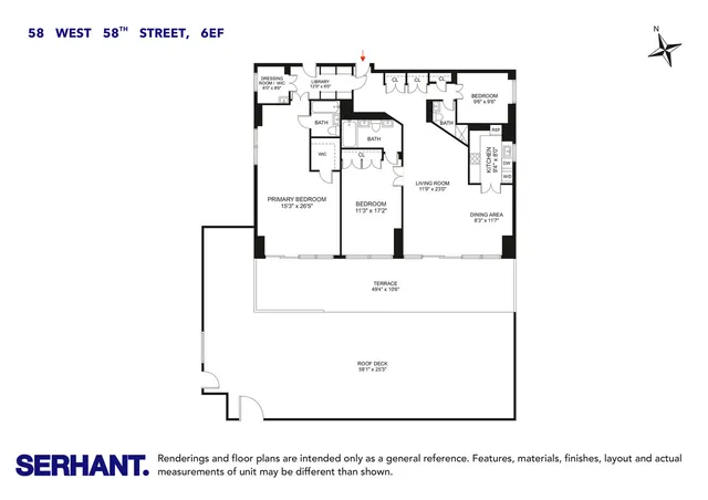 a view of a lobby with chair and tables