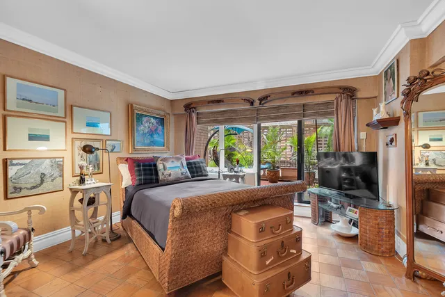 a kitchen with a stove and a microwave