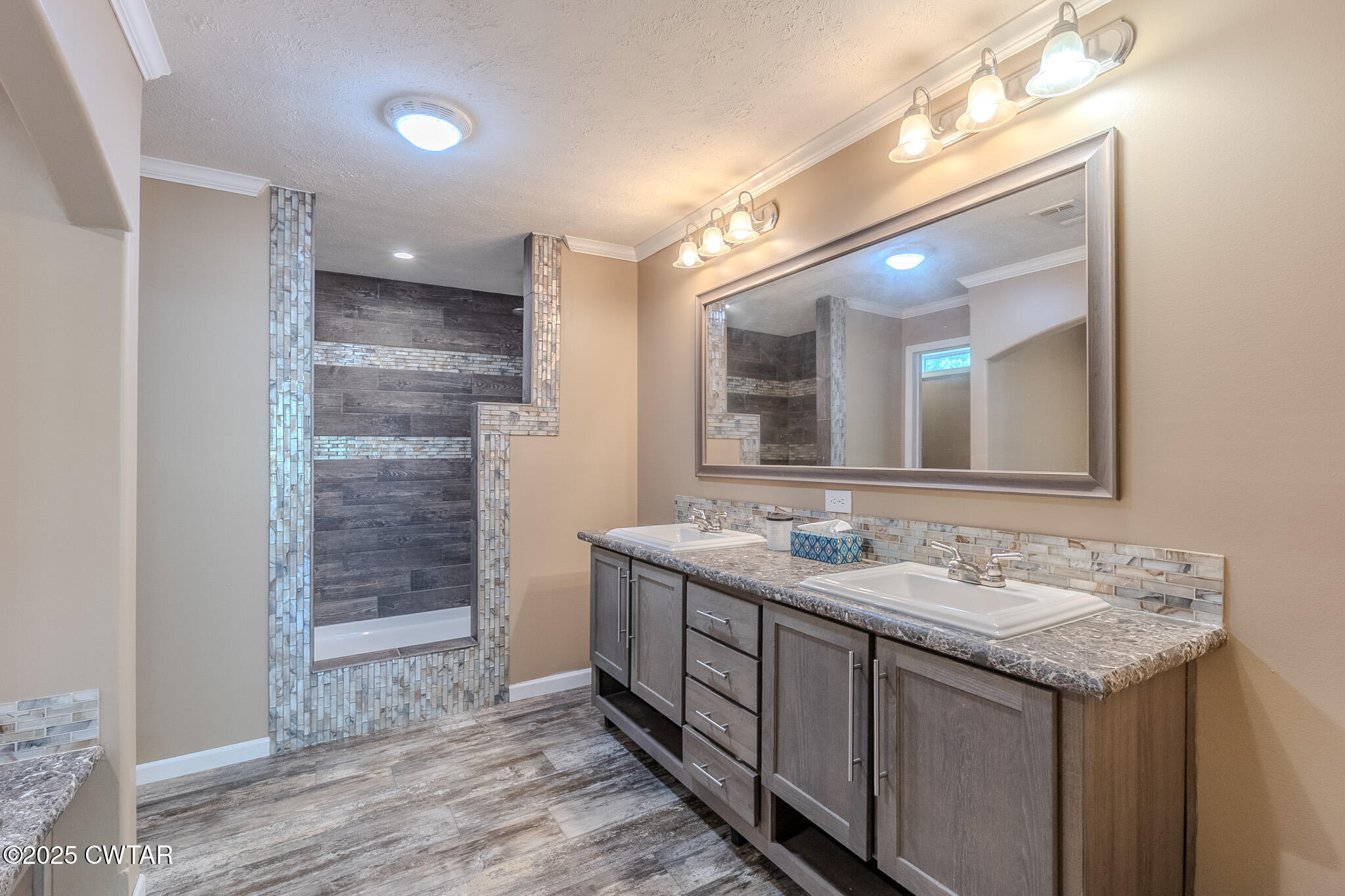 2785 Highway 138 Toone, TN 38381 - Photo 19 of 29 a bathroom with a granite countertop sink mirror and double