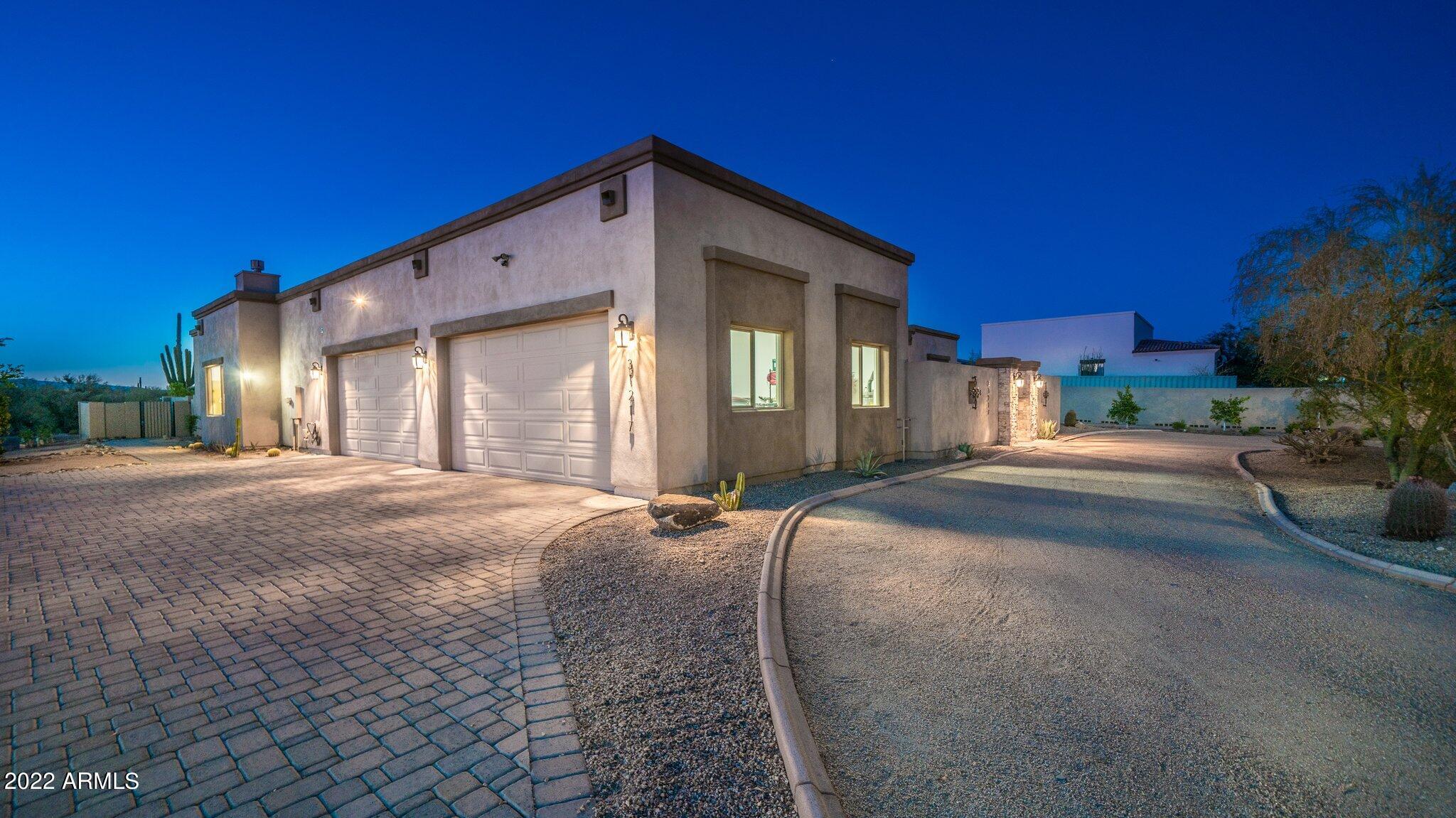 31217 North Ranch Road Cave Creek, AZ 85331 - Photo 66 of 77 Paver lined driveway!