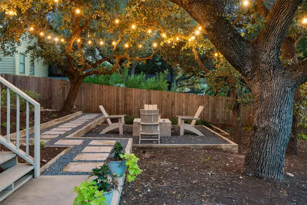 a view of a lake with a city view