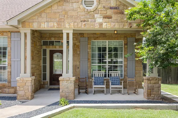a view of a house with a patio