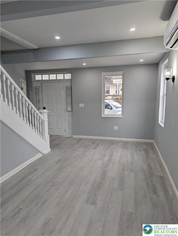 7487 Camp Meeting Road New Tripoli, PA 18066 - Photo 11 of 45 an empty room with wooden floor and windows