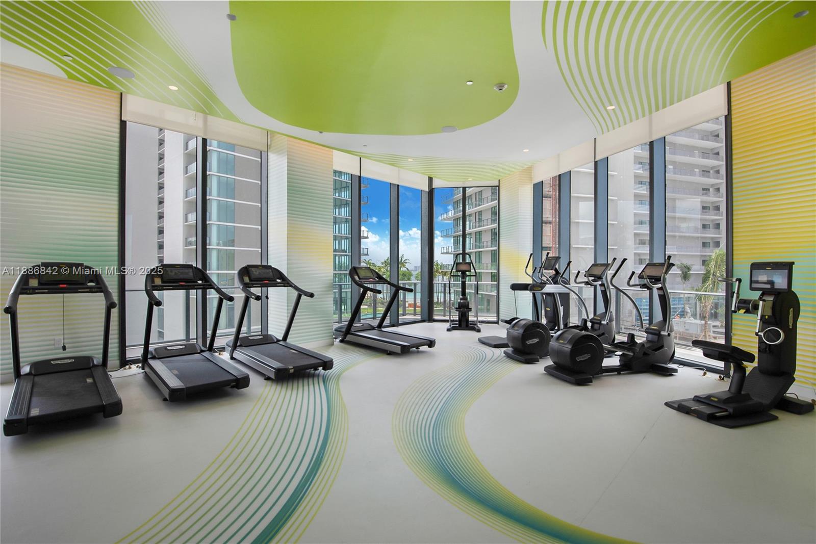 501 Northeast 31st Street, Unit 2007 Miami, FL 33137 - Photo 22 of 25 a view of a room with gym equipment