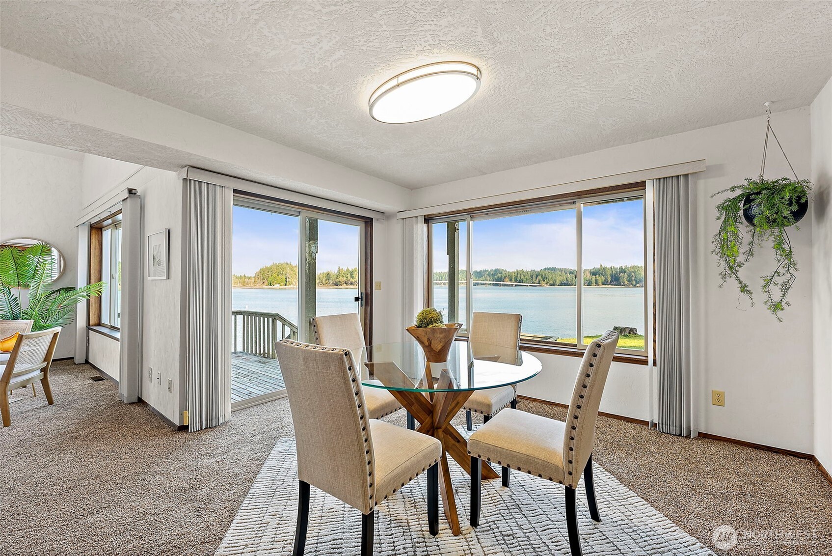 130 East Old Winery Road Shelton, WA 98584 - Photo 3 of 40 a view of a dining room with furniture window and outside view