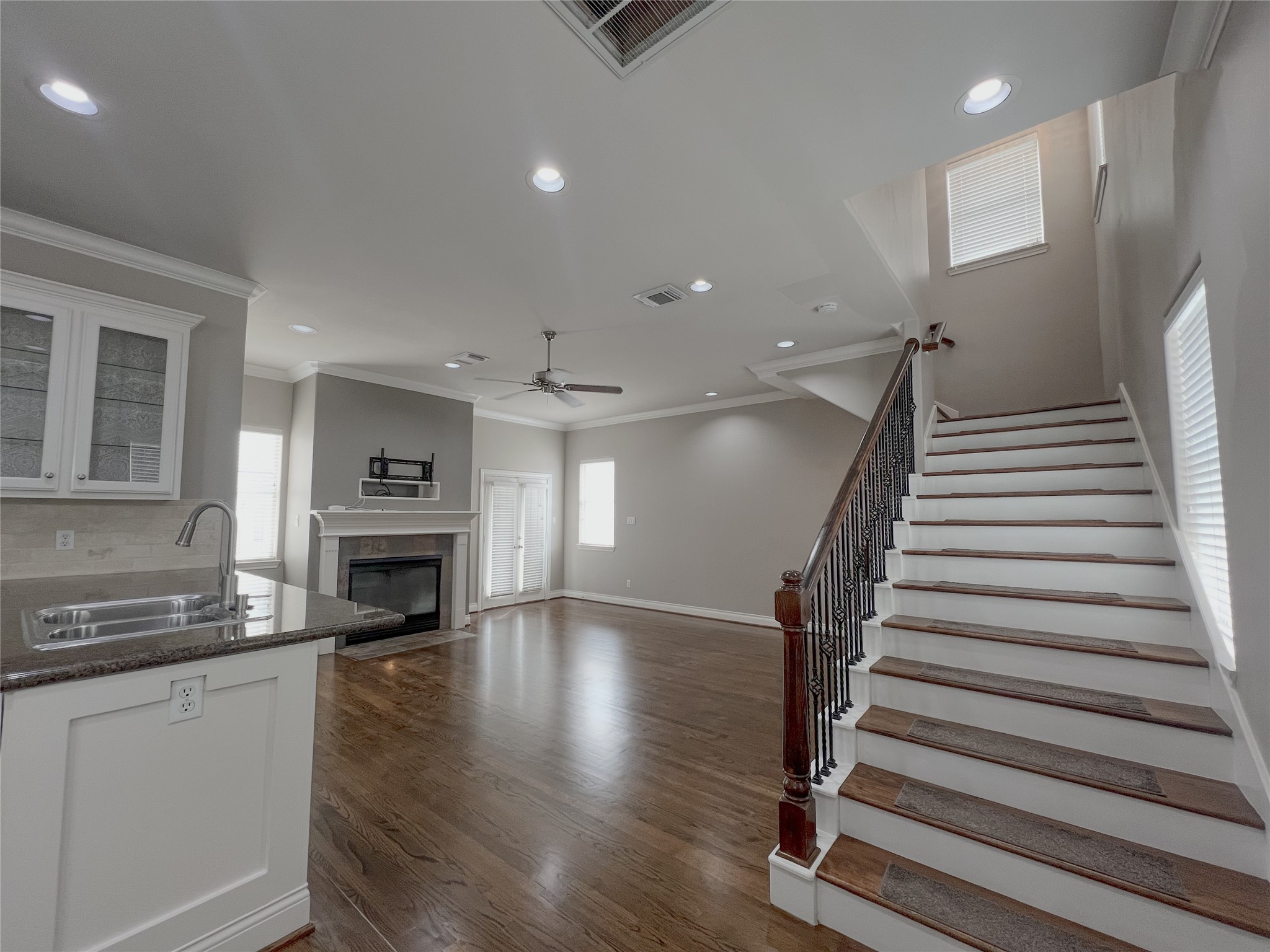 2201 Austin Street Houston, TX 77002 - Photo 21 of 25 a kitchen with sink microwave and stove