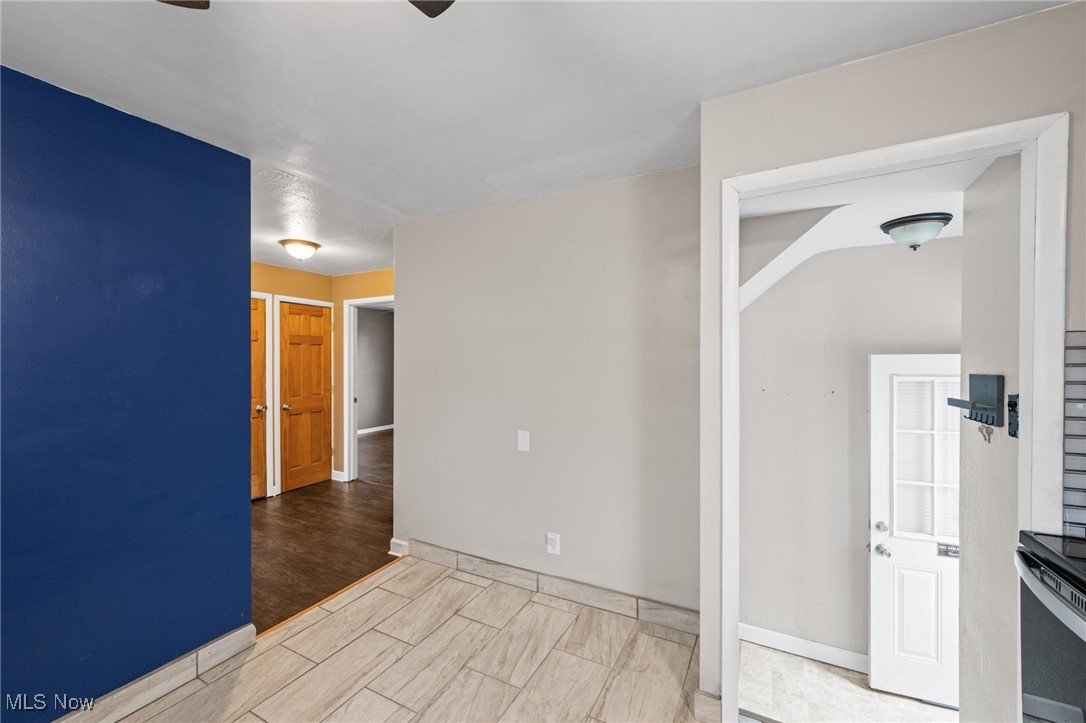 625 Pendley Road Willowick, OH 44095 - Photo 11 of 28 Kitchen featuring a ceiling fan and wood finish floors