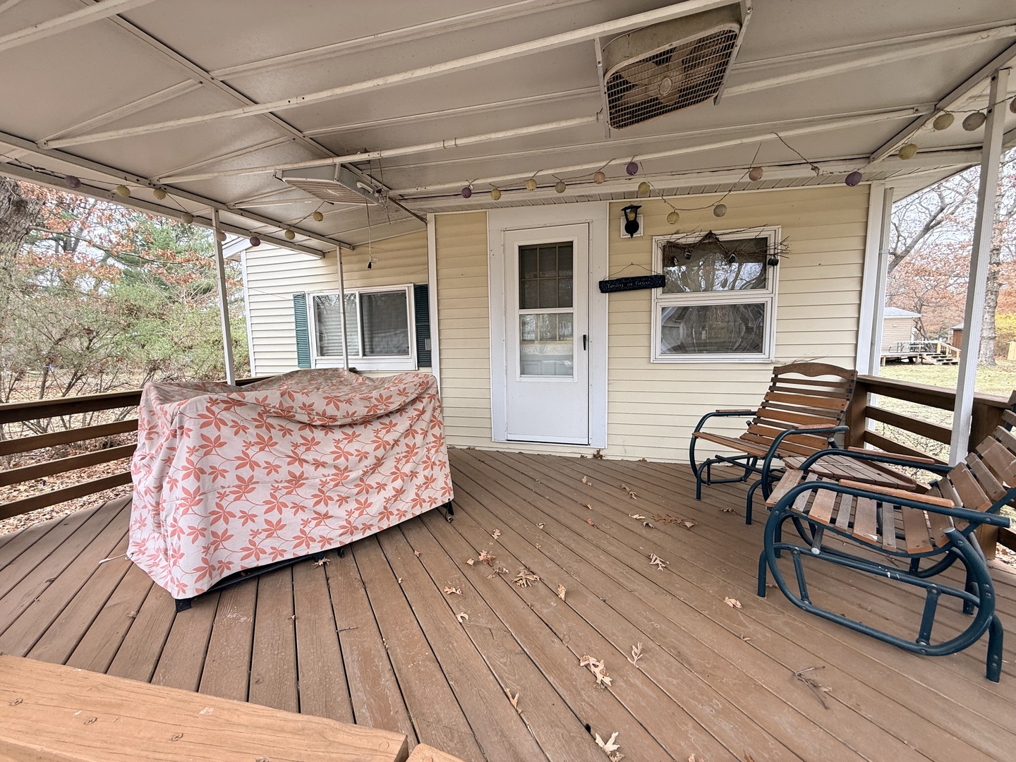 3-166 Woodhaven Lakes Sublette, IL 61367 - Photo 4 of 20 a outdoor space with wooden floor and furniture