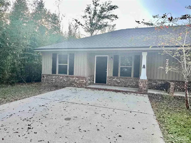 a front view of a house