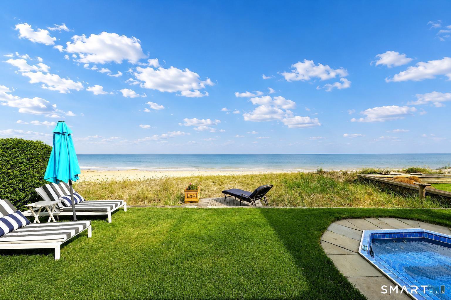 1681 Fairfield Beach Road Fairfield, CT 06824 - Photo 28 of 36 Lawn, spa, sand, and sea-everything just steps away.