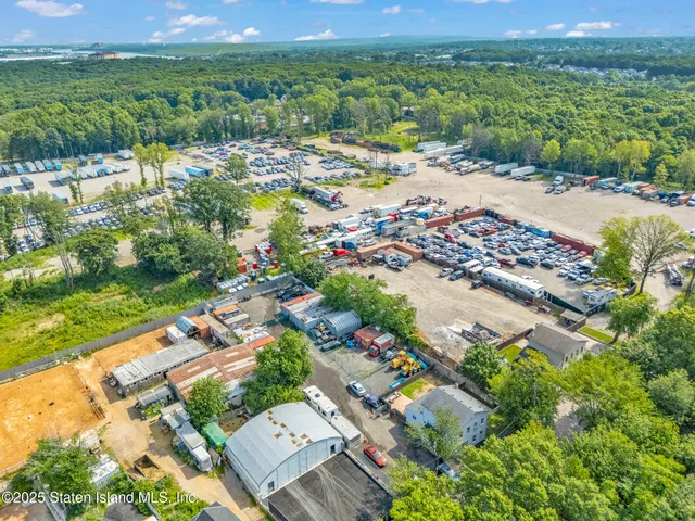 a view of a lake with a city