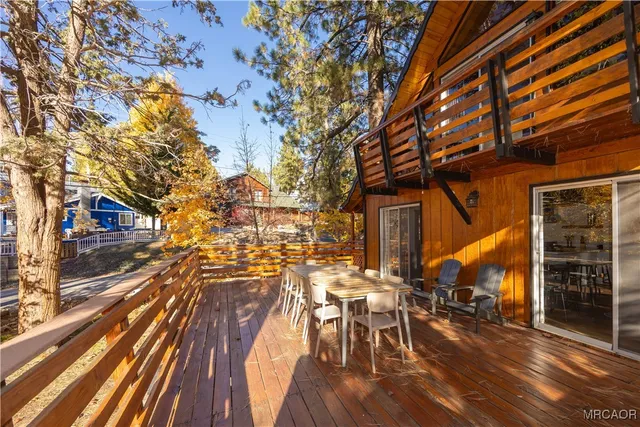 an outdoor space with seating