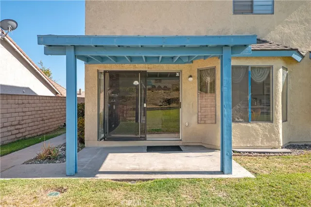 a view of a entrance of the building