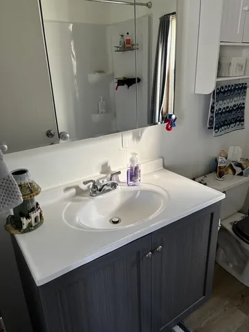 a bed room with a bed