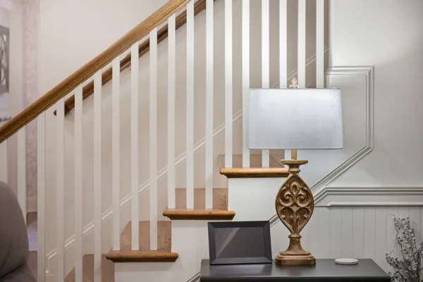 a view of a livingroom with a flat screen tv