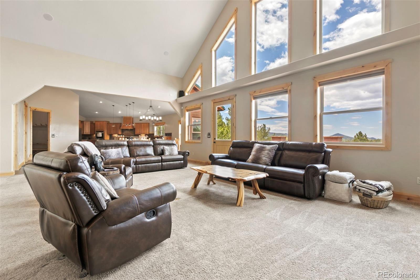 252 Running Elk Point Divide, CO 80814 - Photo 20 of 50 a living room with furniture and a large window