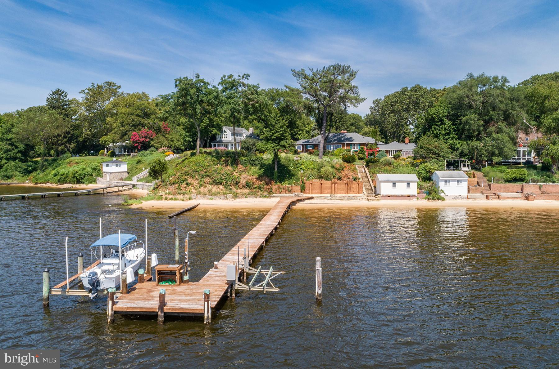 371 North Ferry Point Road Pasadena, MD 21122 - Photo 4 of 50 Private pier has 10 ft water depth AND a beach