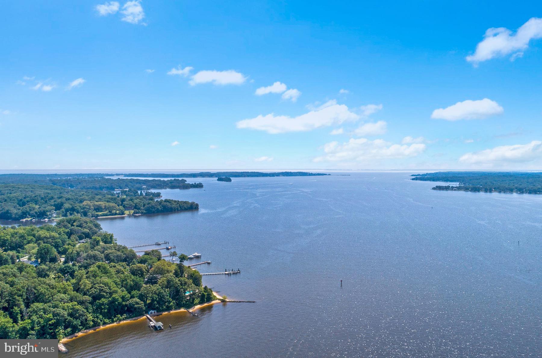 371 North Ferry Point Road Pasadena, MD 21122 - Photo 48 of 50 Another aerial shot down the Magothy to the Bay