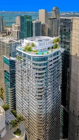 a view of a city with tall buildings