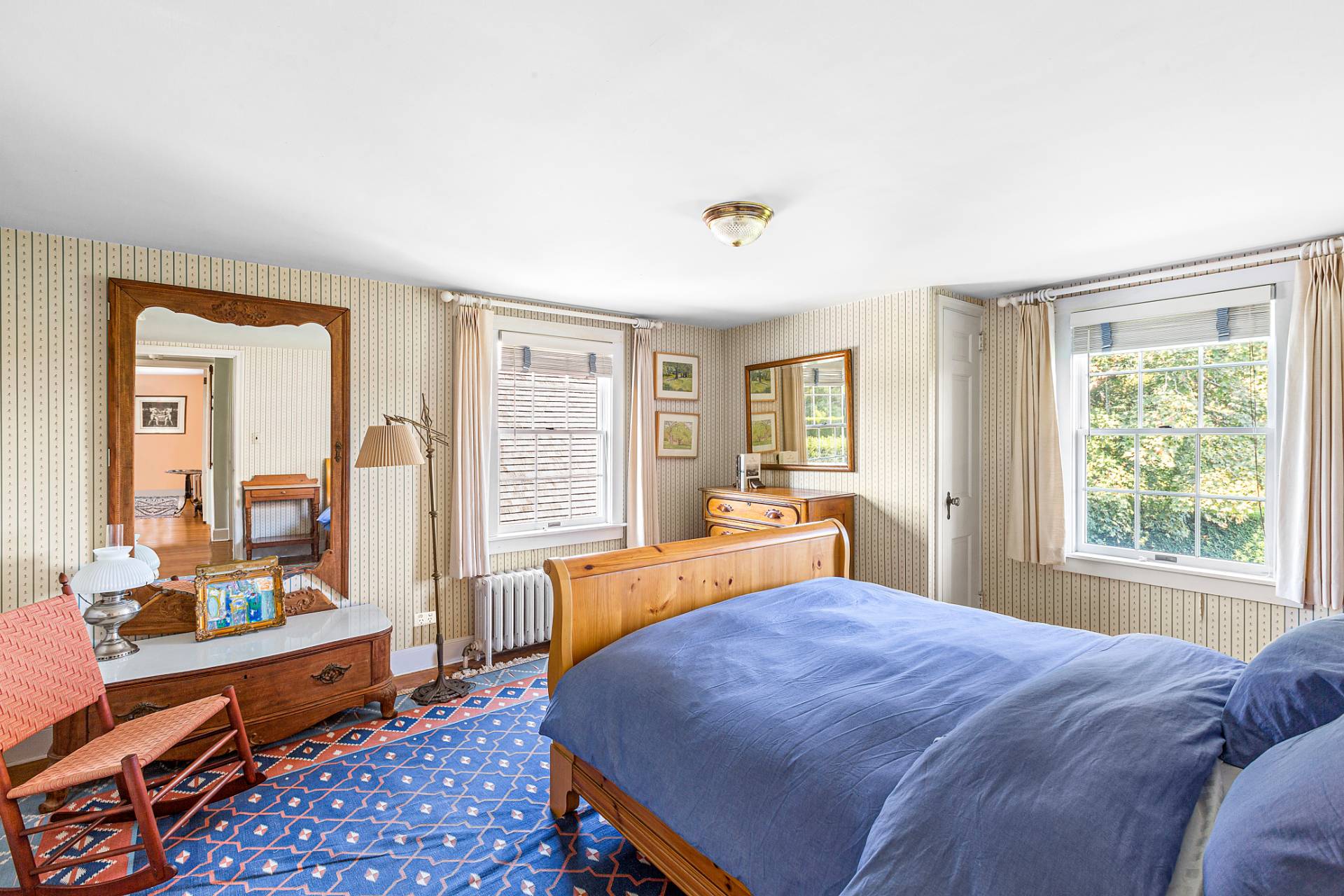 406 Hayground Road Water Mill, NY 11976 - Photo 15 of 20 a bed room with a bed and wooden floor