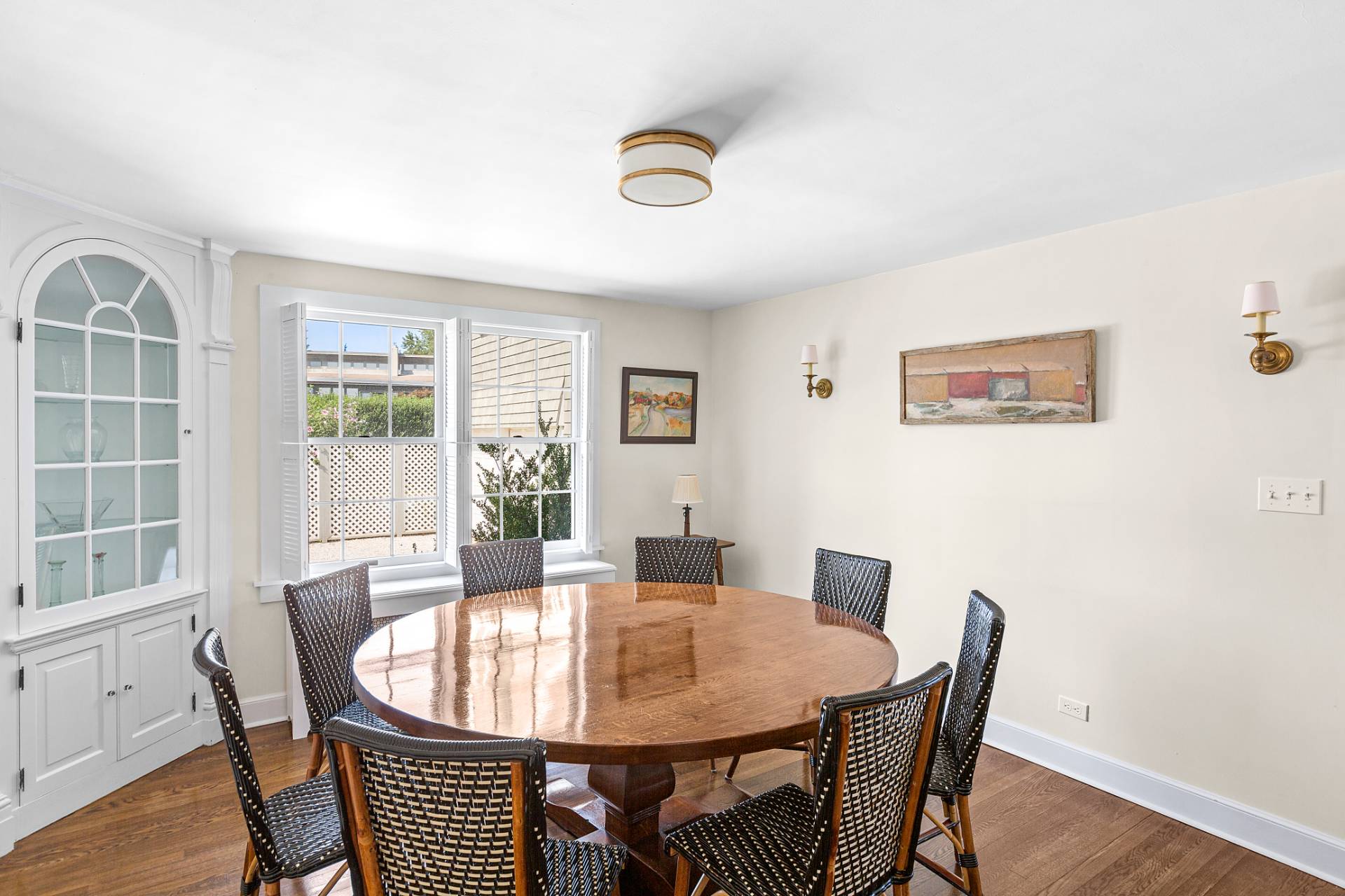 406 Hayground Road Water Mill, NY 11976 - Photo 4 of 20 a view of a dining room with furniture window and outside view