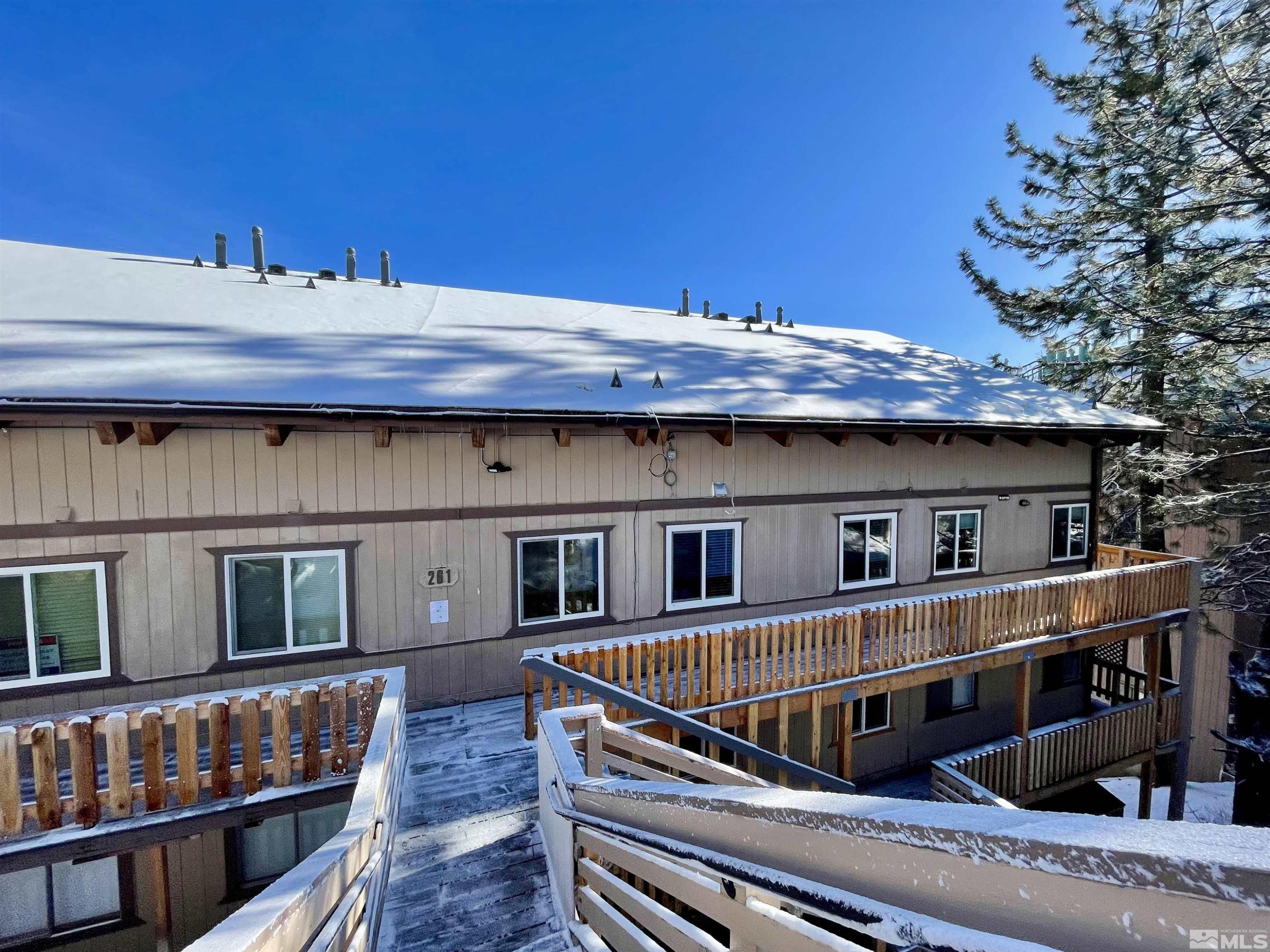 261 Quaking Aspen Lane, Unit B Stateline, NV 89449 - Photo 38 of 40 a view of house with roof deck
