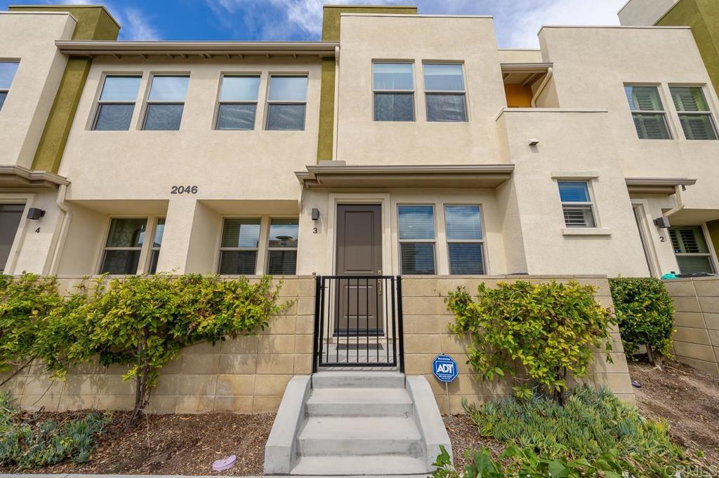 a front view of a house