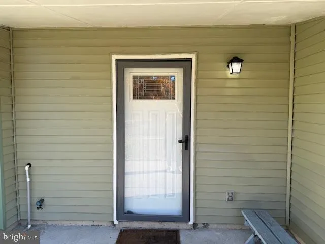 a view of front door