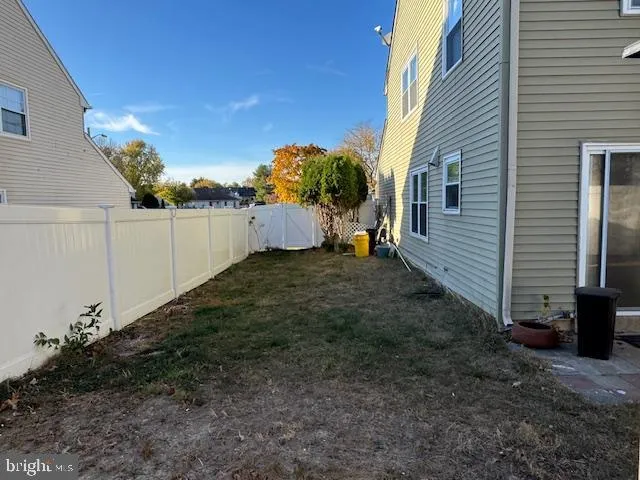 a backyard of a house