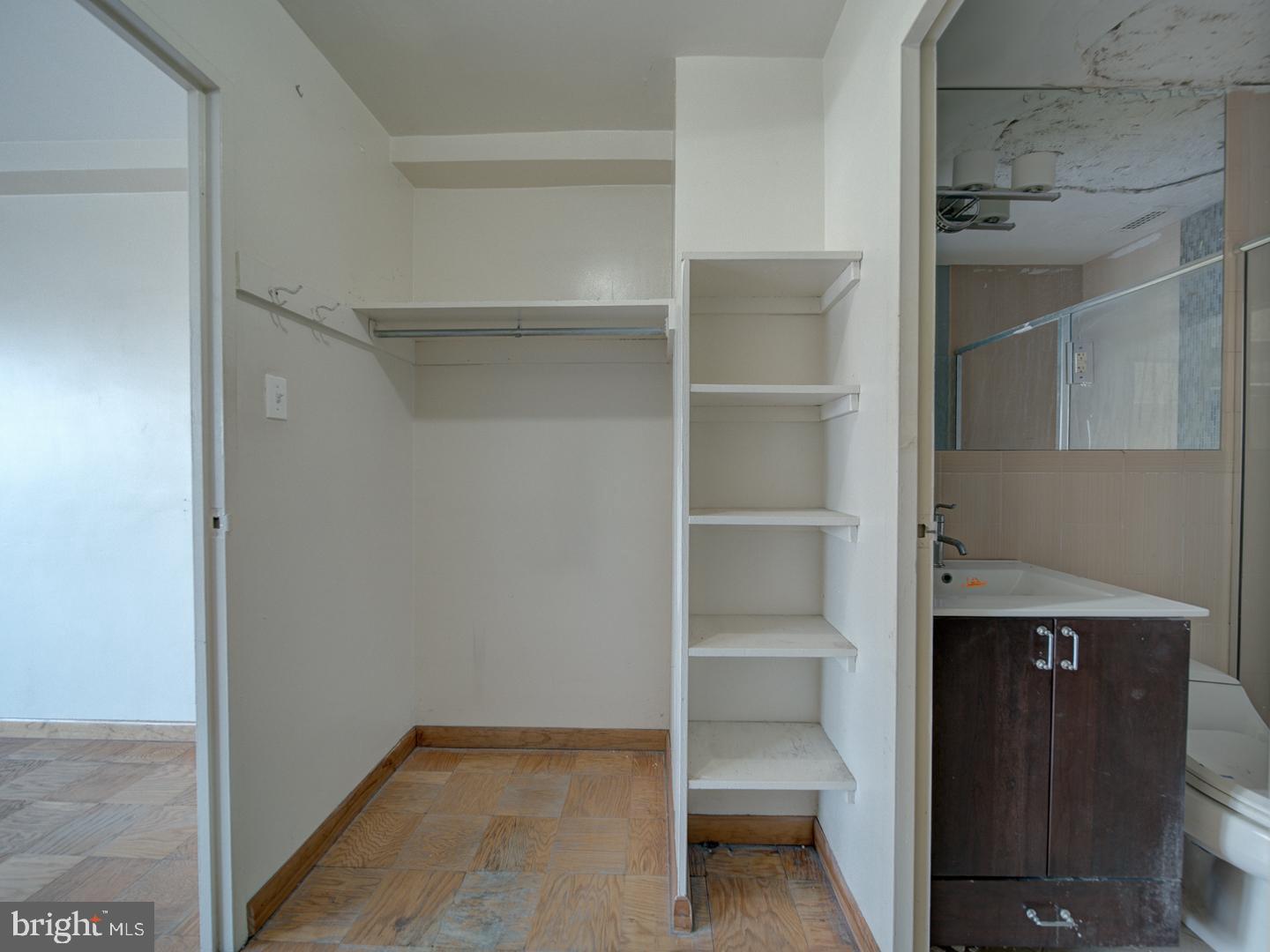 2829 Connecticut Avenue Northwest, Unit 606 Washington, DC 20008 - Photo 21 of 28 a view of walk in closet with empty racks