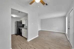a view interior of a house and kitchen view